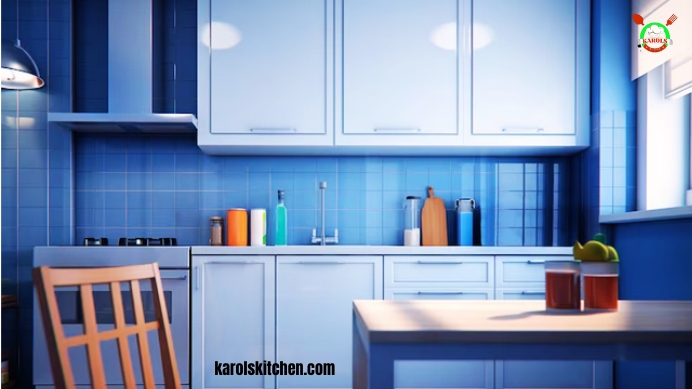 Modern Navy Blue Kitchen Cabinets