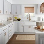 Gray Stained Kitchen Cabinets