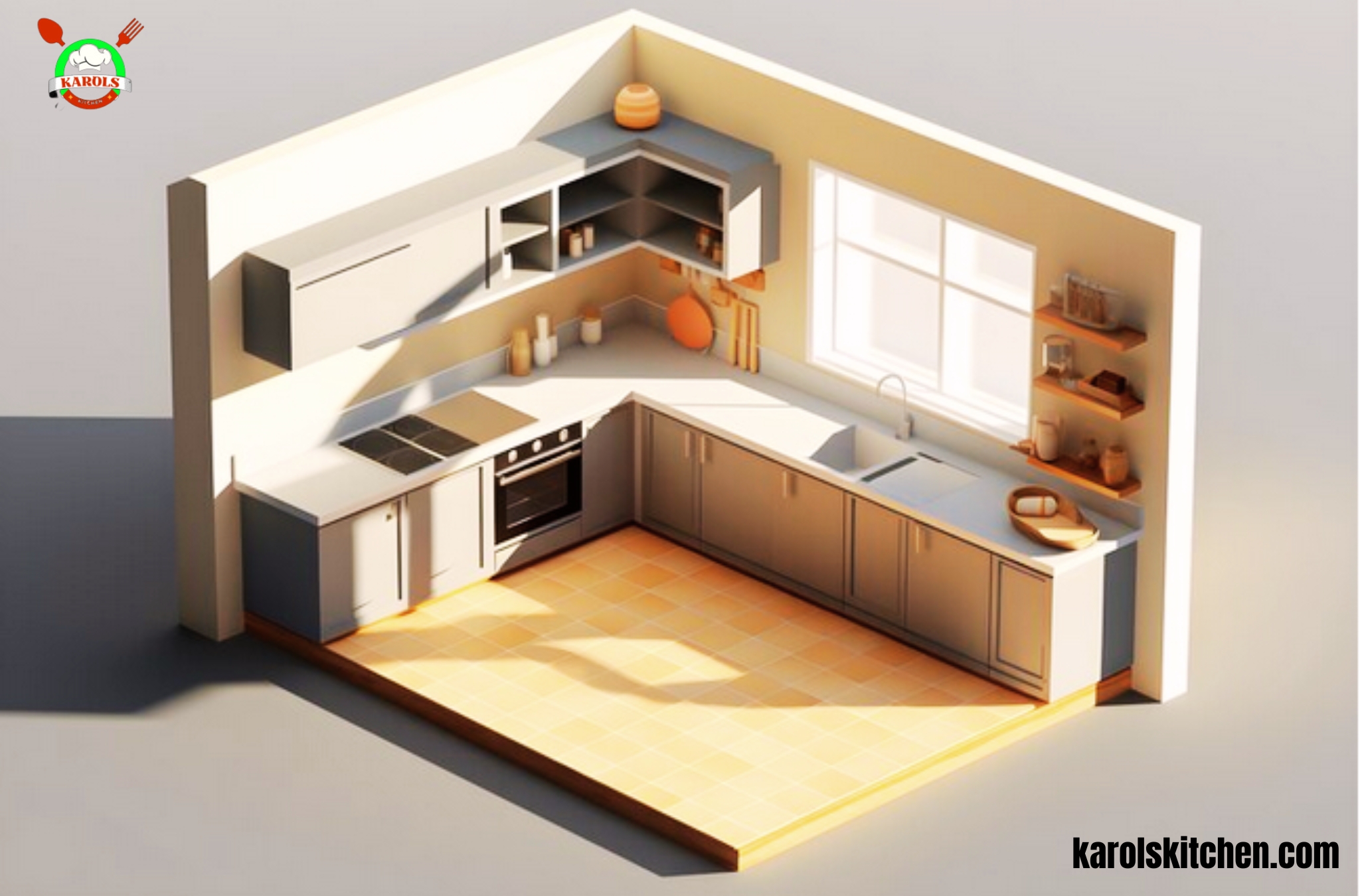 L Kitchen With Island Layout