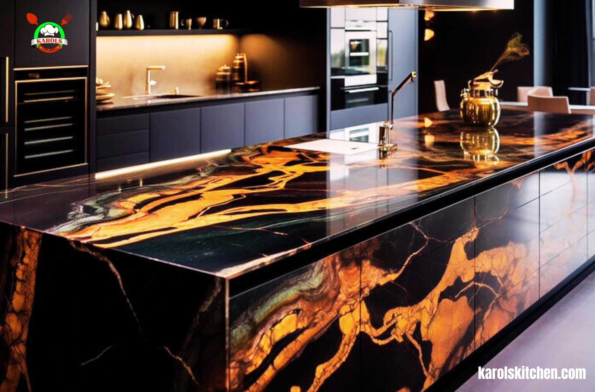 Latest Kitchens With Fantasy Brown Granite Countertops