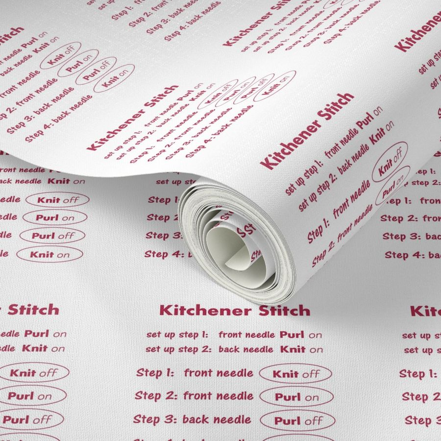 Kitchener Stitch Cheat Sheet