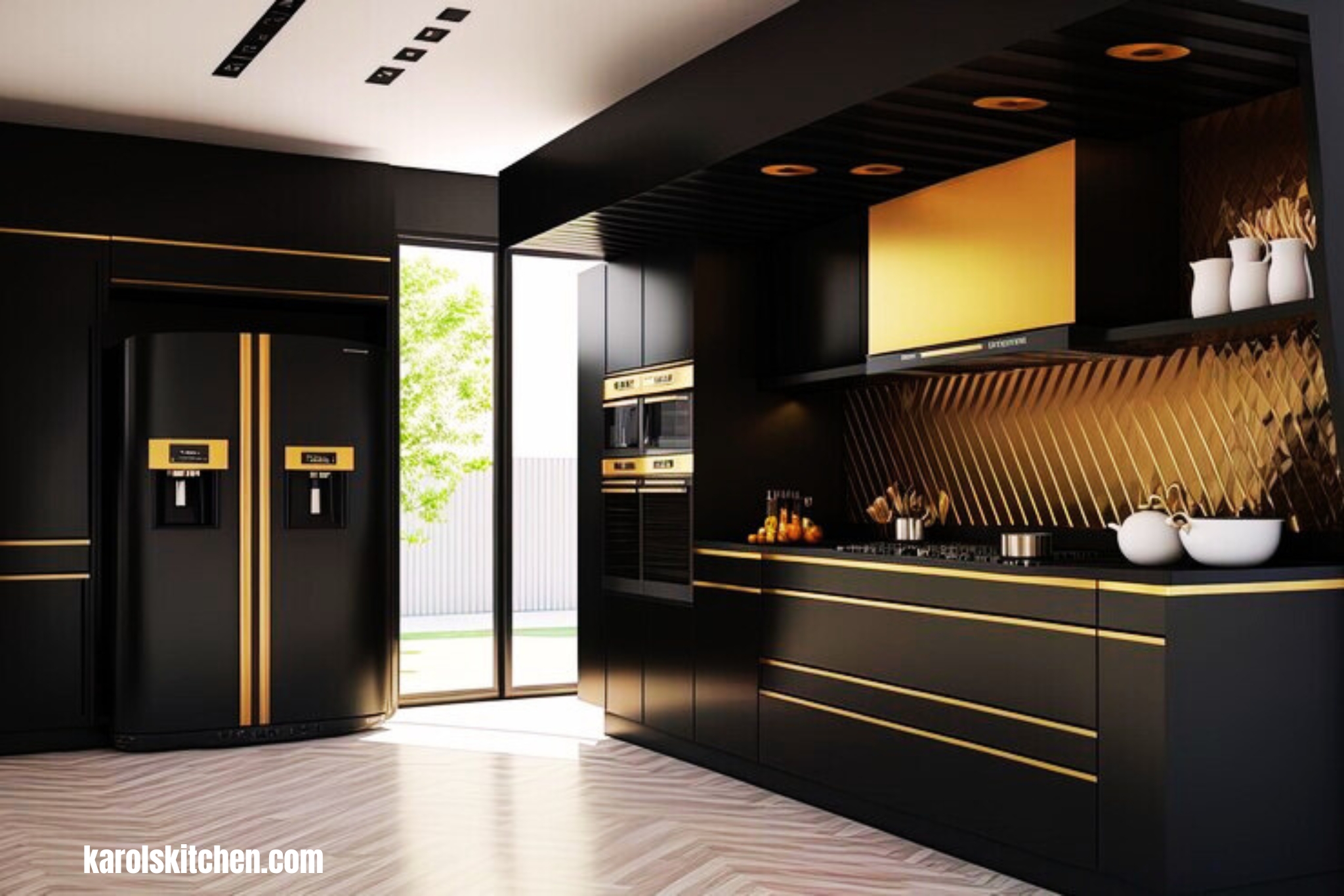 Black Gold Kitchen