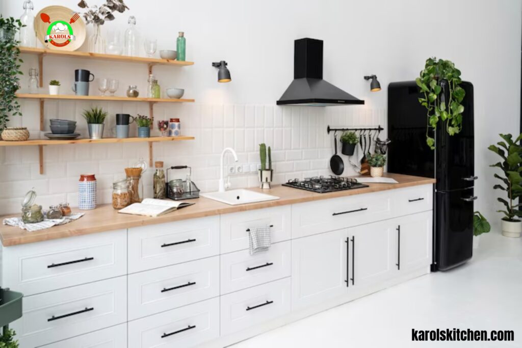 Modern Whitewash Kitchen Cabinets