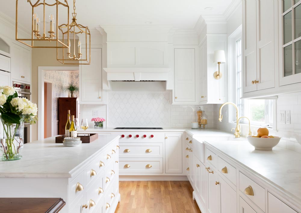 Enhancing White Cabinets With Bronze Hardware
